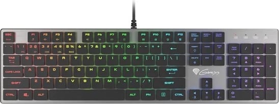 Tastierë Genesis Thor 420, RGB, mekanike, USB, argjendtë