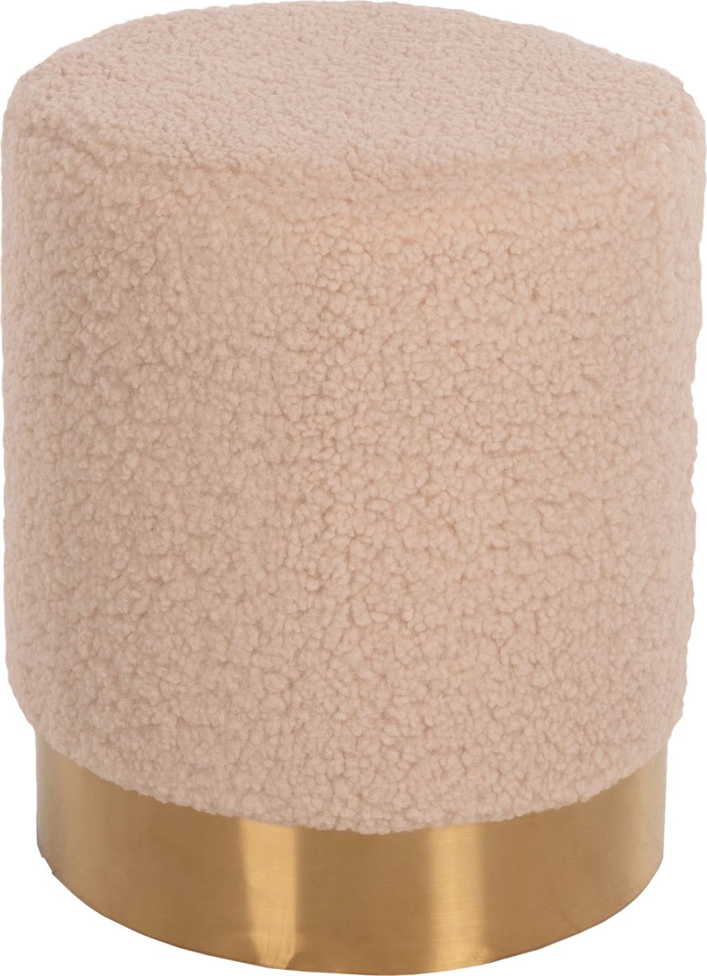 Karrige për bar LEVY FH8408.20, pëlhurë boucle, ngjyrë krem-ari, Φ35x42H cm