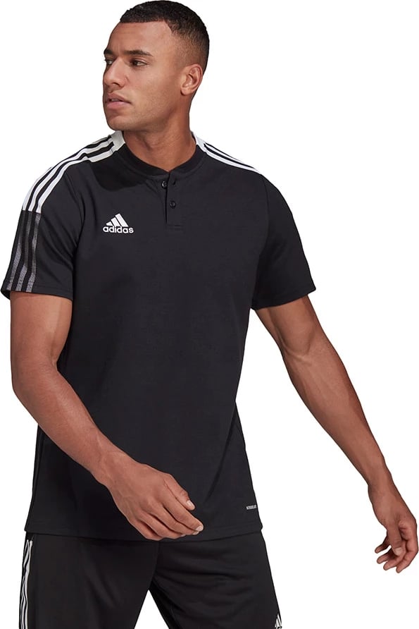 Maicë polo për meshkuj adidas, e zezë
