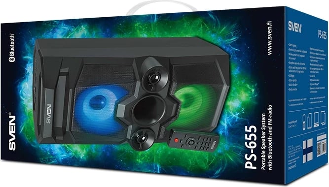 Boks portativ SVEN PS-655, Bluetooth, 50W, i zi