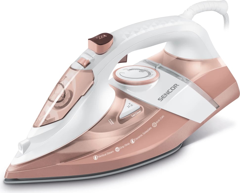 Hekur për hekurosje Sencor SSI 8300RS, 3200W, rozë