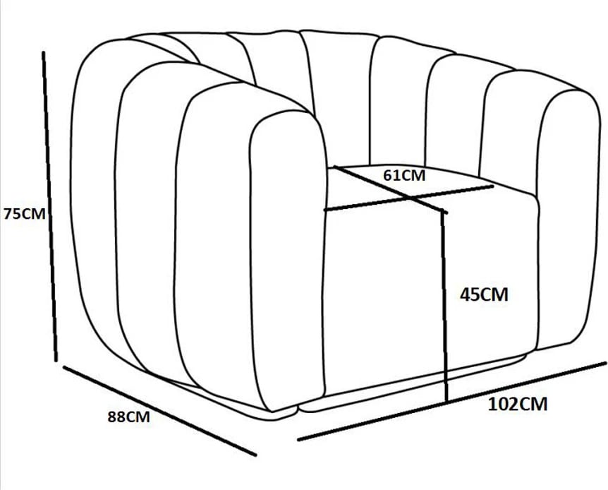 Fotelje rrotulluese Ascot, ngjyrë gri, 99x83.5x72.5