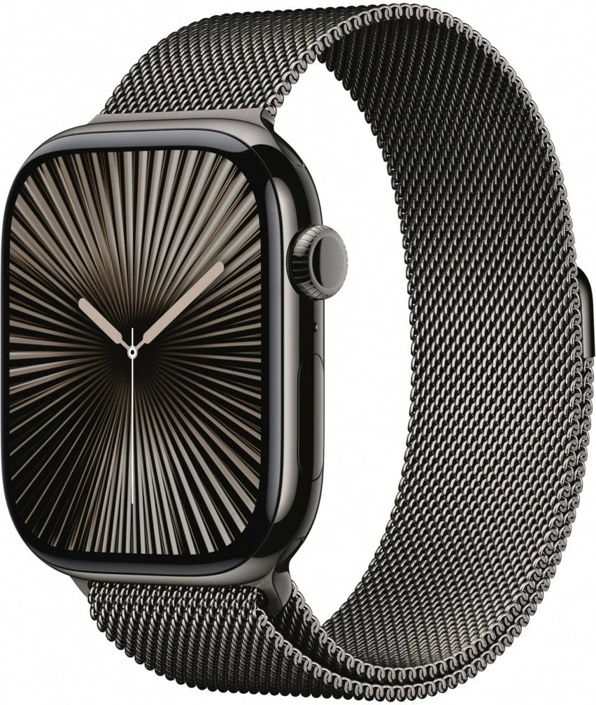 Smartwatch Apple Watch Series 10 GPS + Cellular, 46 mm, titani slate, rrip Milanese S/M
