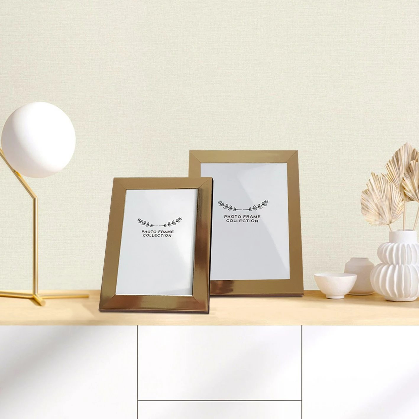 Set kornizash për foto, ngjyrë ari, 2 copë, Evila Originals, 2IAFC1023_1318-1521