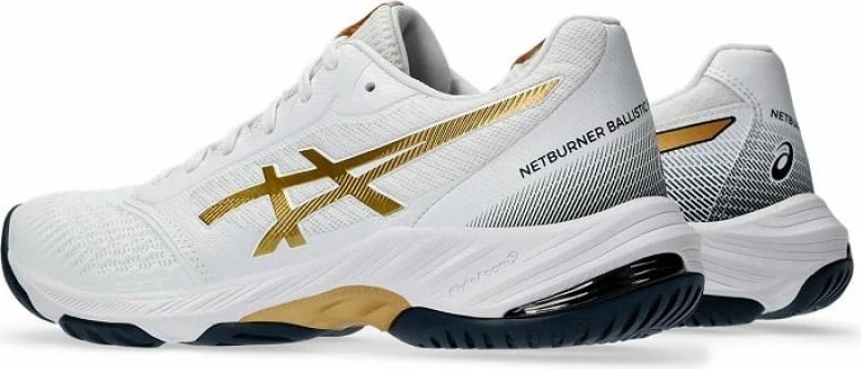 Atlete për femra Asics, të bardha dhe të arta