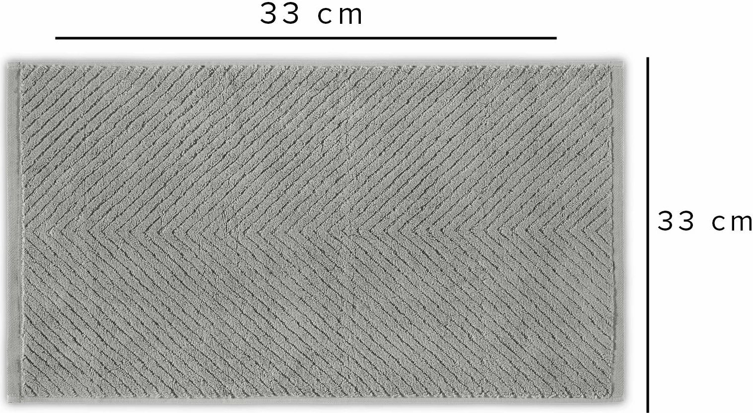 Peshqir larjeje Mijölnir, model Chevron, ngjyrë gri