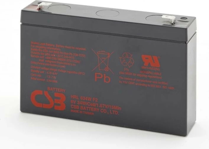 Akumulator CSB HRL634WF2, 6V, 9Ah, 34W, zi Akumulator CSB HRL634WF2, 6V, 9Ah, 34W, zi
