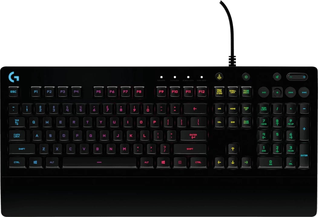 Tastierë gaming, Logitech, G213 Prodigy / 920-008087, GER layout, me ndriçim RGB, me kabllo, e zezë