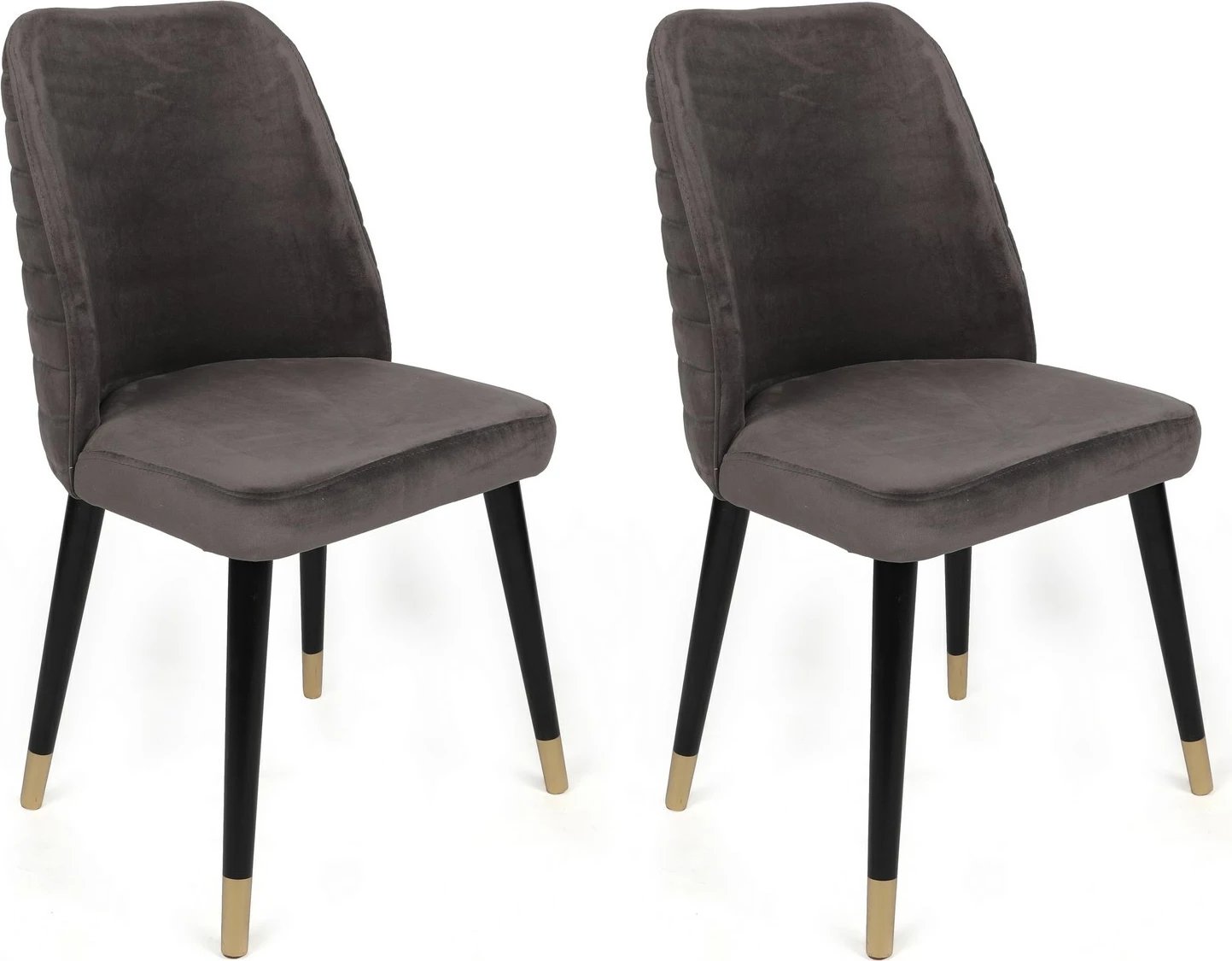 Set karrigesh (2 copë) Hanah Home, Hugo-361 V2, anthracite, e zezë, e artë Set karrigesh (2 copë) Hanah Home, Hugo-361 V2, anthracite, e zezë, e artë