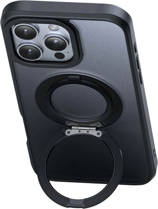 Mbështjellës Mcdodo PC-4933 për iPhone 16 Pro Max me MagSafe dhe mbajtëse, zi