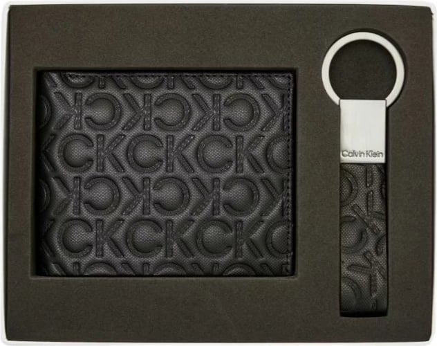 Portofol për meshkuj Calvin Klein, i zi