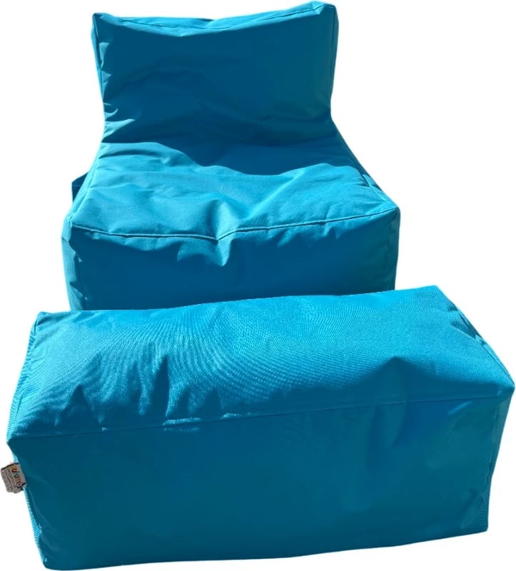 Set bean bag (2 copë), Atelier del Sofa, XXL Sedir, ngjyrë turquoise