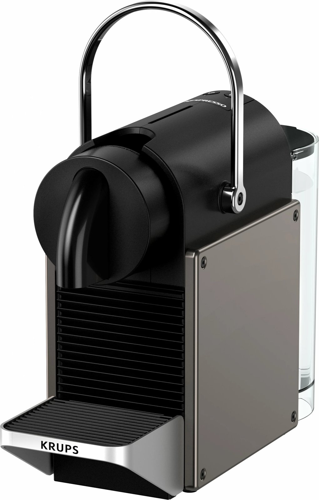 Makinë kafeje me kapsula Krups Pixie XN306T10, 0.7L, 1260W, zezë/titanium