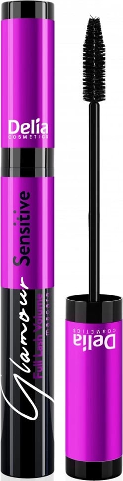 Mascara volumizuese-zgjatëse Delia Glamour Sensitive 02, 11ml