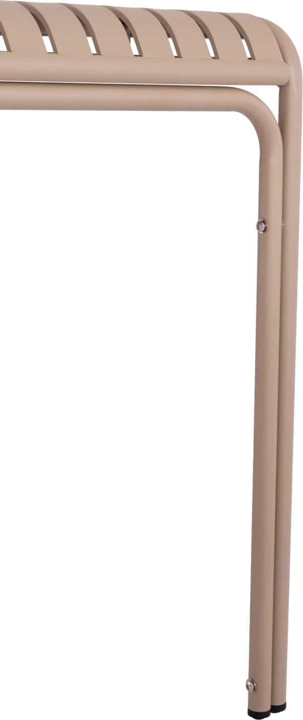 Tavolinë katrore për jashtë, alumin, ngjyrë shampanje, RACHEL FH6338.04, 80x80x76cm