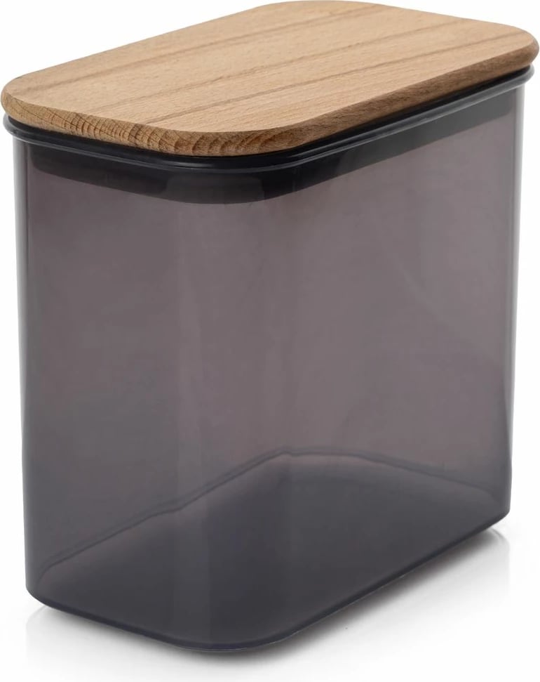 Kuti për organizim, ngjyrë antracit, kapak druri, Hermia Concept, ACJWL01R14, 15.5x9.5x14cm (1 copë)