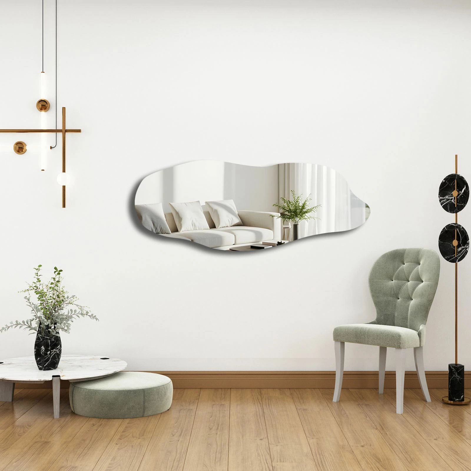 Pasqyrë dekorative Skye Decor, 52135Ayna-001, shumëngjyrëshe, 52x135cm