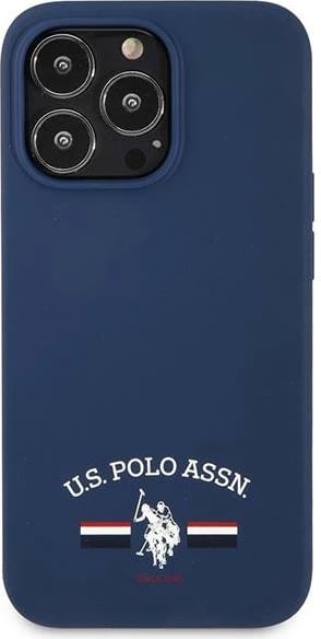 Mbështjellës U.S. Polo Assn. USHCP13XSFGV për iPhone 13 Pro Max 6.7", silikon, blu Mbështjellës U.S. Polo Assn. USHCP13XSFGV për iPhone 13 Pro Max 6.7", silikon, blu