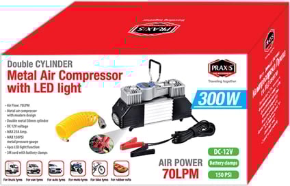 Praxis Kompresor I Ajrit me 2 Cilindra 300W