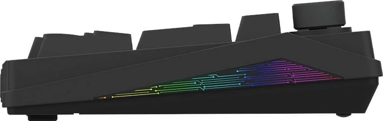 Tastierë mekanike Aqirys Atria, 96%, 95 taste, RGB, me kabllo, e zezë