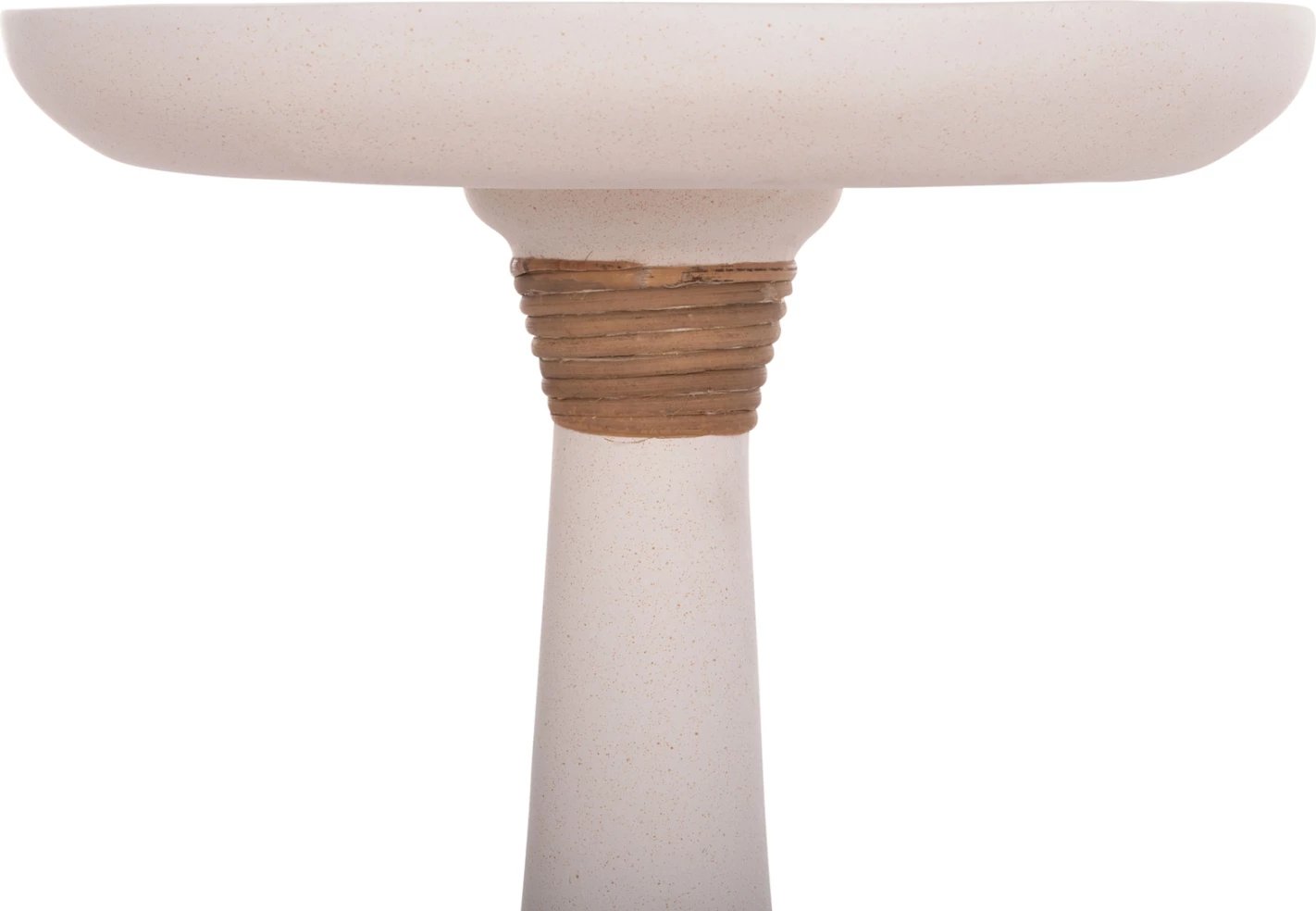 Tavolinë anësore e lartë TORG, rrethore, çimento fiber, e bardhë, FH18170.02, 41x62cm