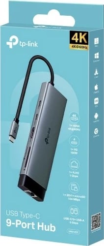 Hub TP-Link UH9120C, USB 3.2 Gen 1, HDMI, RJ-45, 5000 Mbit/s