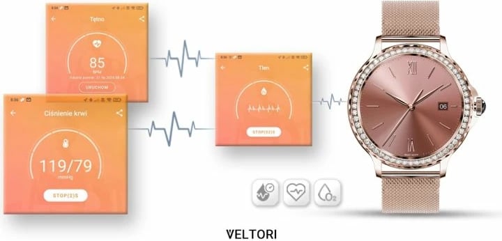 Orë e mençur për femra VELTORI, rozë