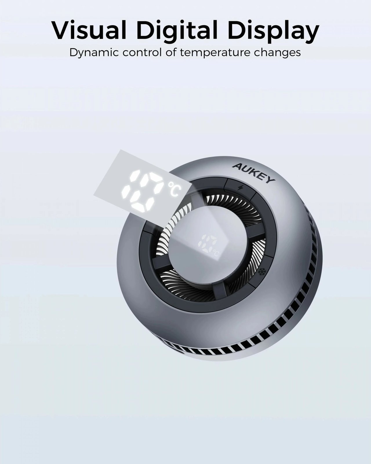 Karikues wireless AUKEY MagFusion GameFrost Qi2, për celular, i zi