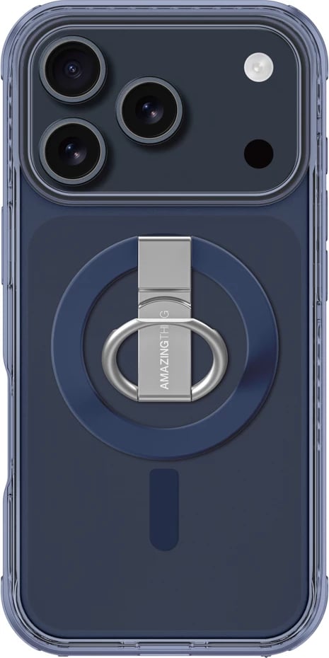 Mbështjellës AmazingThing Titan Pro Grip Ring Set për iPhone 17 Pro Max, MagSafe, Kaltër