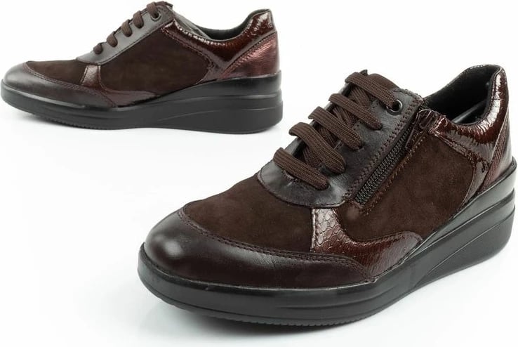 Atlete platforme për femra Scholl, kafe