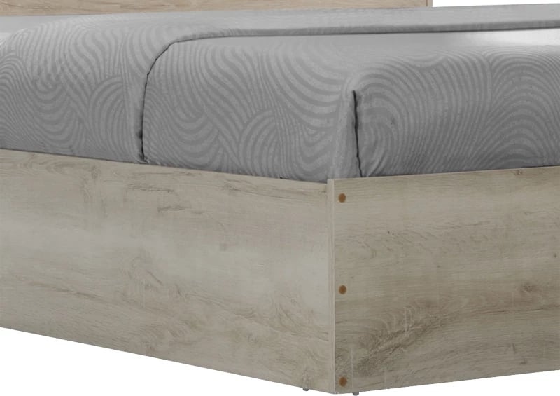 Krevat dopio, ngjyrë lisi Castilo, 140x200cm