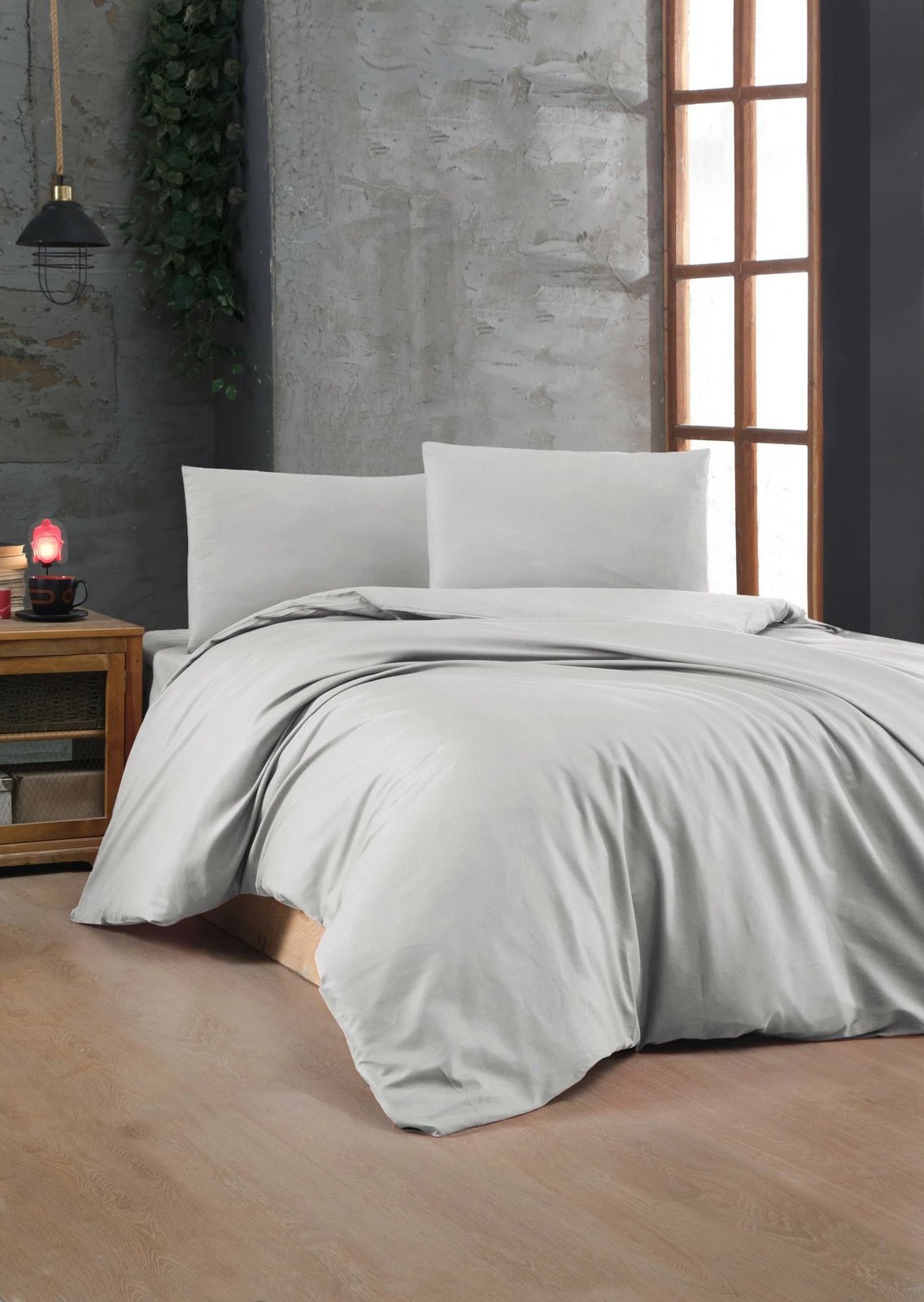 Set mbulesë për jorgan King, ngjyrë gri, L'essentiel (3 copë) Set mbulesë për jorgan King, ngjyrë gri, L'essentiel (3 copë)