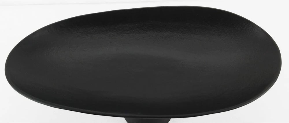 Tabaka dekorative Dune, alumini i zi, 46x25x18cm