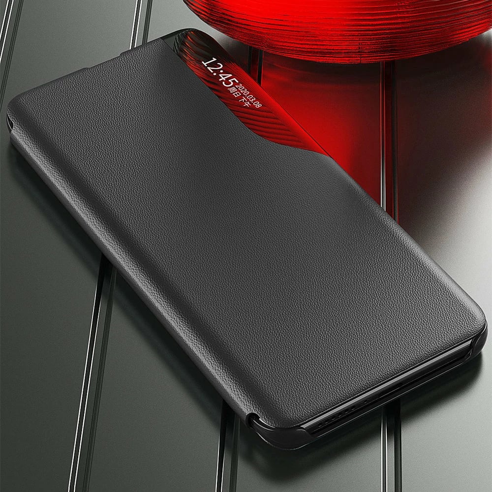 Mbështjellës Hurtel Eco Leather View Case për Xiaomi Redmi Note 11 Pro+ 5G / 11 Pro 5G / Mi 11i HyperCharge / Poco X4 NFC 5G, kaltër