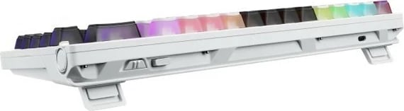 Tastierë Asus ROG Azoth X, mekanike, RGB, wireless/wired, 75%, bardhë-zi