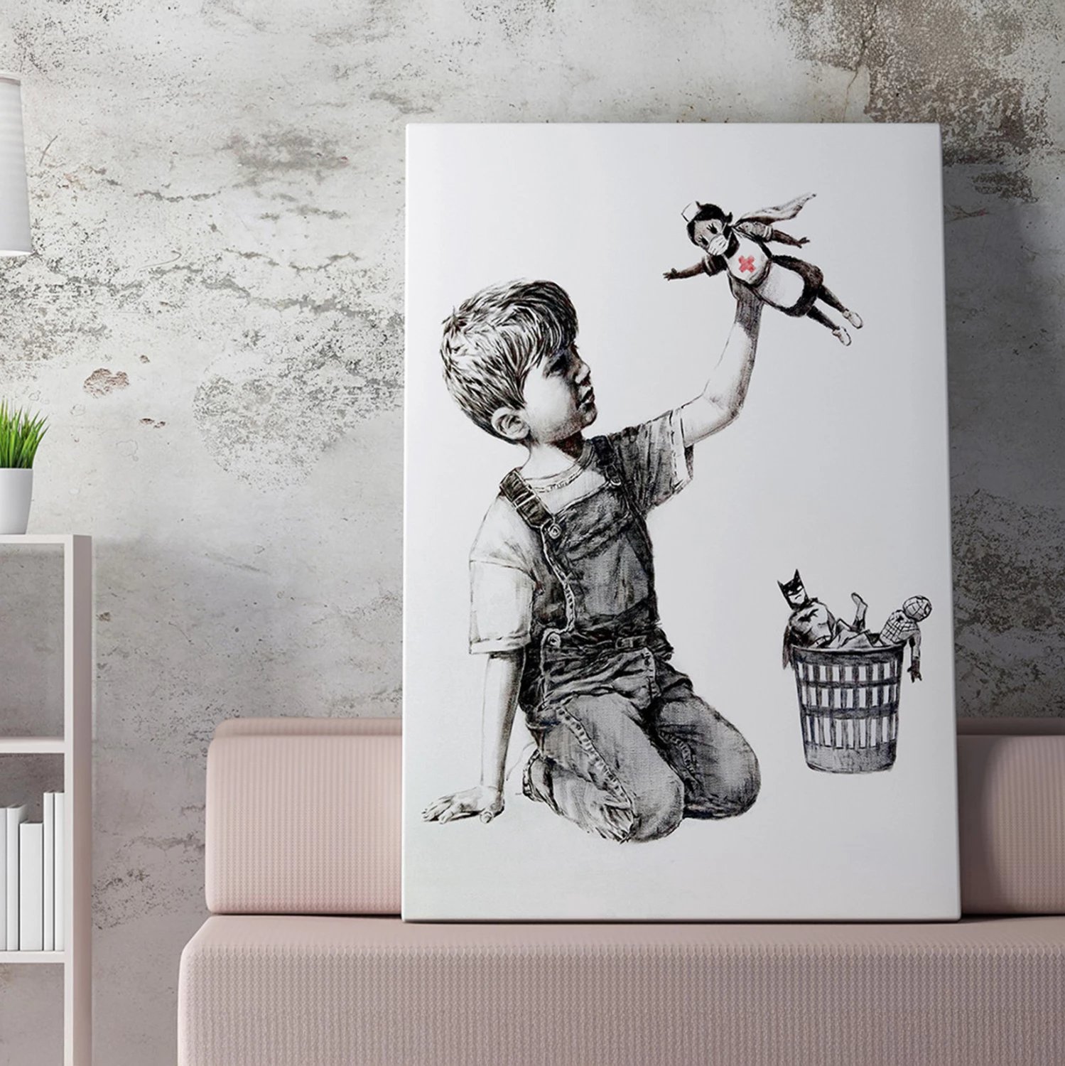 Pikturë muri GOBI, kanavacë e printuar, 50x3x70cm