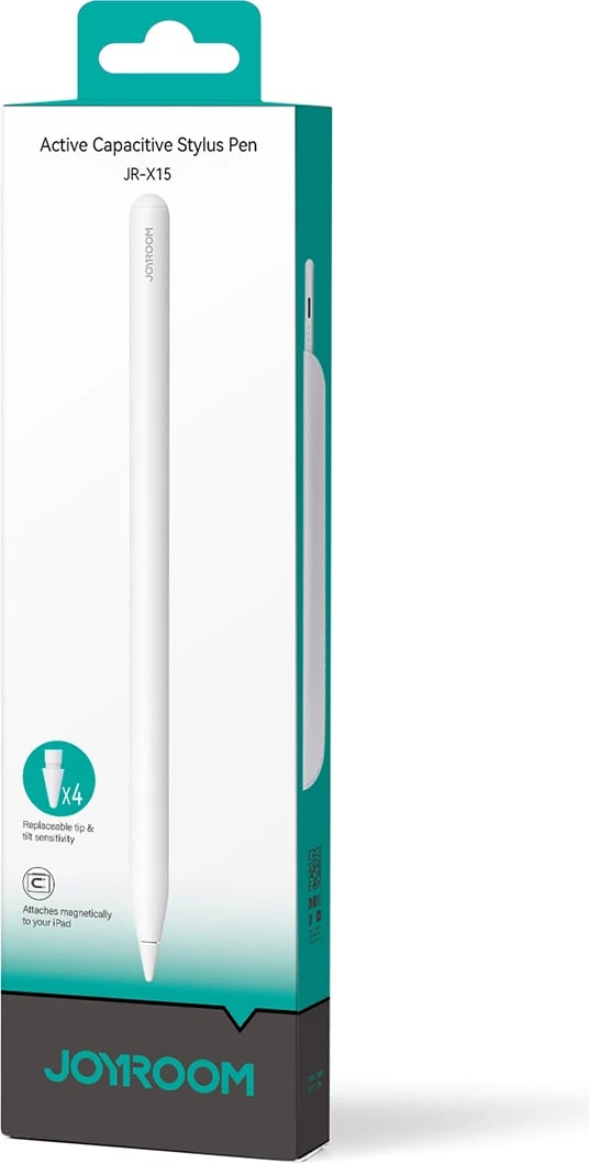 Stylus Joyroom JR-X15, për iPad, 130mAh, USB-C, Bardhë