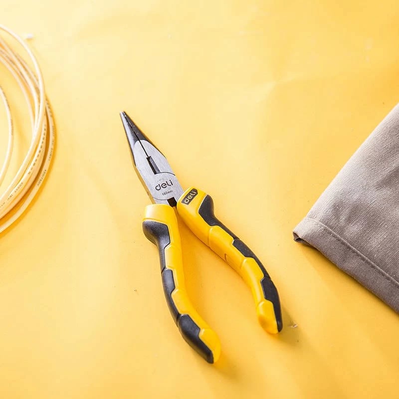 Darë hundëgjata Deli Tools EDL2106, 6 inç, e verdhë