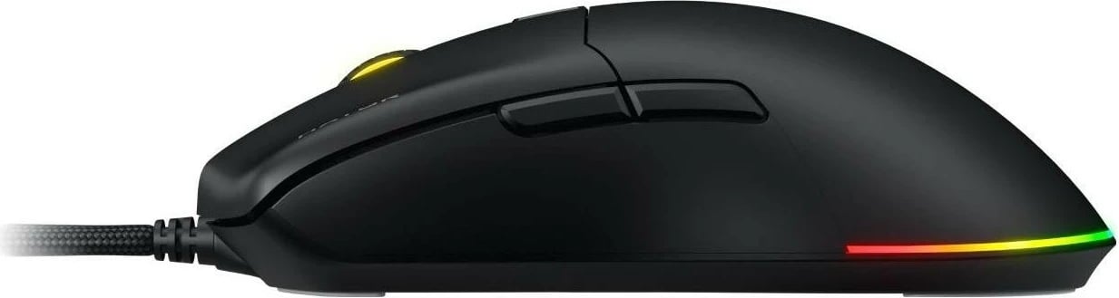 Maus Hator Pulsar 3 HTM610, RGB, me kabllo, i zi