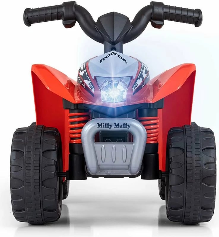 Katërçikël elektrik për fëmijë, Milly Mally Honda TRX 250X, 30W, bateri 6V 4.5Ah, shpejtësi 2.5–3 km/h, i kuq