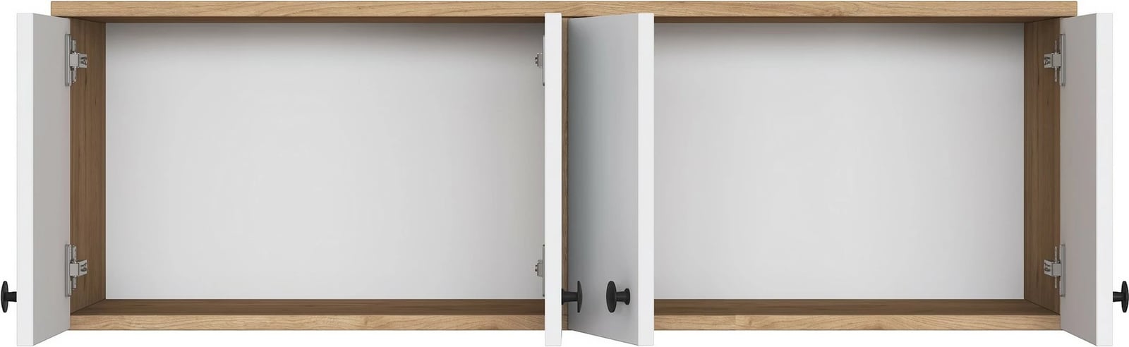 Dollap muri Skye Decor, ngjyrë arre dhe e bardhë, EA143 - 3821