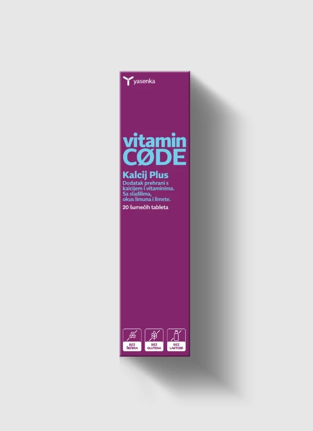Suplement ushqimor Vitamin CODE Kalcij Plus