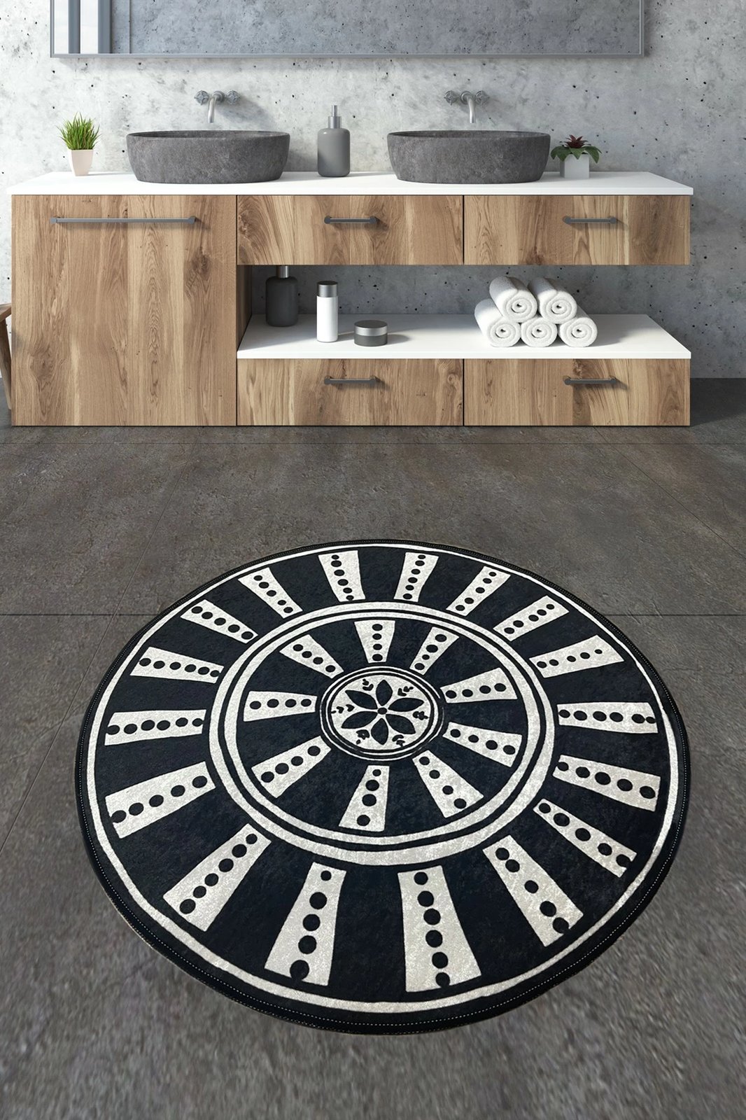 Tapet banjoje Mijölnir, Splavin, shumëngjyrësh, 120x120cm