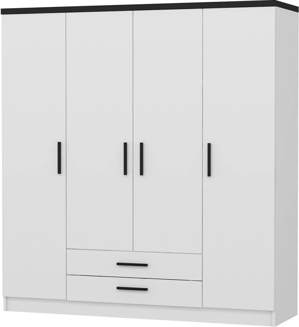 Dollap Hanah Home, Kale Plus - 3908, ngjyrë e bardhë