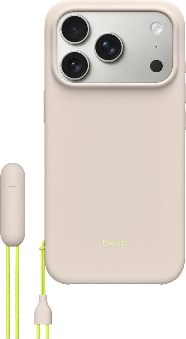 Mbështjellës Beats Kickstand Case për iPhone 17 Pro me MagSafe, kontroll kamerës, kalkstein