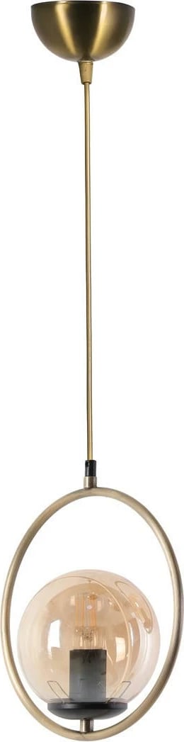 Llambë tavani Opviq, një unazë, xham bal, ngjyrë bakri