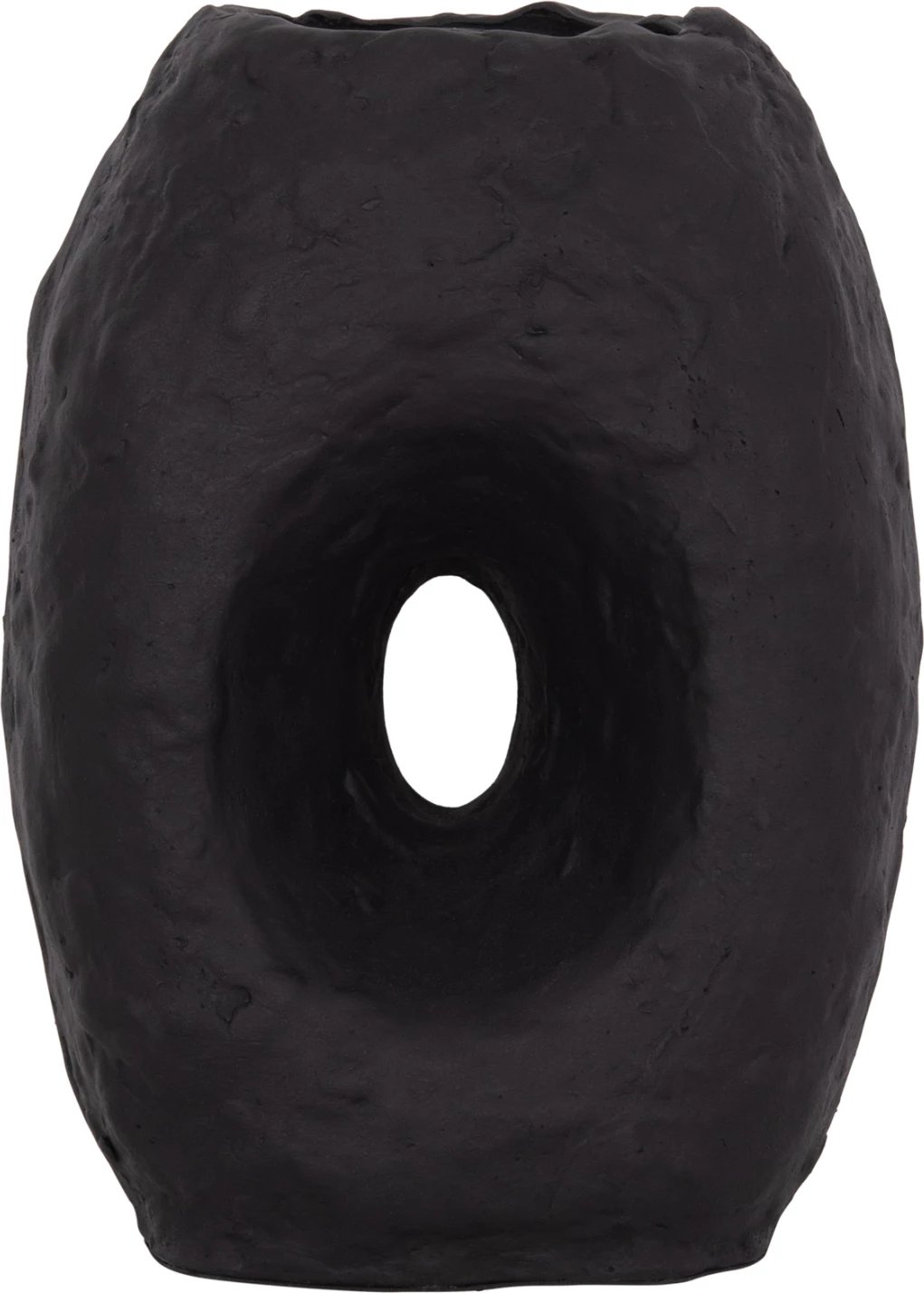 Vazo dekorative tavoline NAMENTIS, terrakotë, ngjyrë e zezë, FH4673.01L, 26.5x16x36.5cm