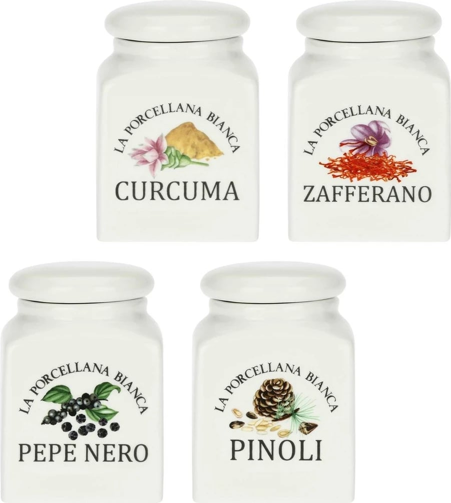 Set konservash LA PORCELLANA BIANCA, 175 ml, e bardhë