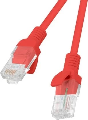 Patchkord Lanberg, 1m, RJ-45, 10 copë, Kuqe