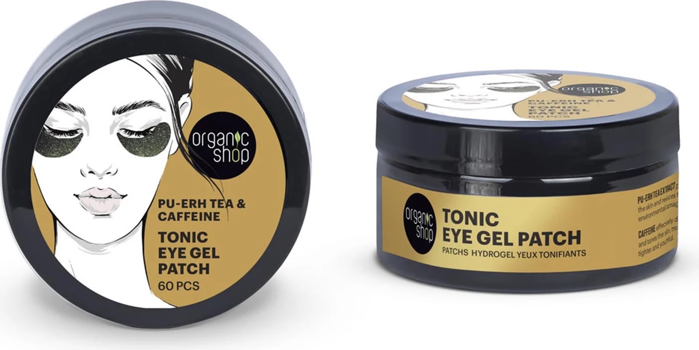 Patch për sy Organic Shop Pu-Erh Tea & Caffeine 60 copë